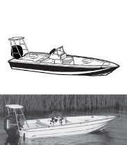 V-HULL CENTER CONSOLE SHALLOW DRAFT FISHING BOATS WITH POLING PLATFORM